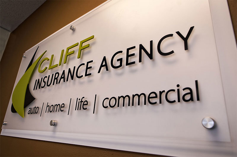 Cliff Insurance Sign