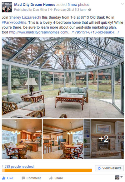 Real Estate Listing Ads with Facebook