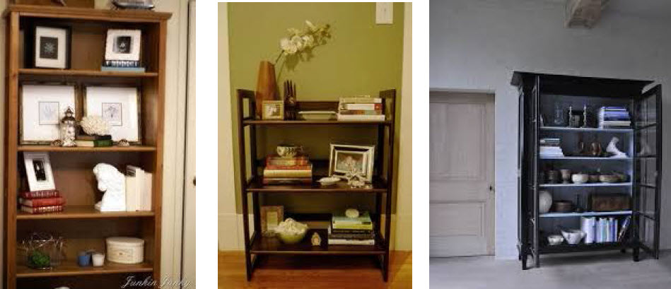book cases for staging