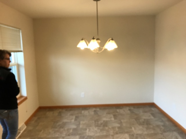 vacant dinette before professional home staging